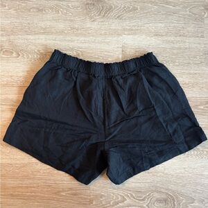 H&M Black High Waist Shorts